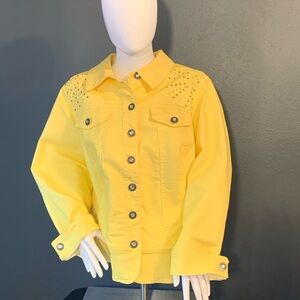 CJ Banks Jacket with Studded Shoulders